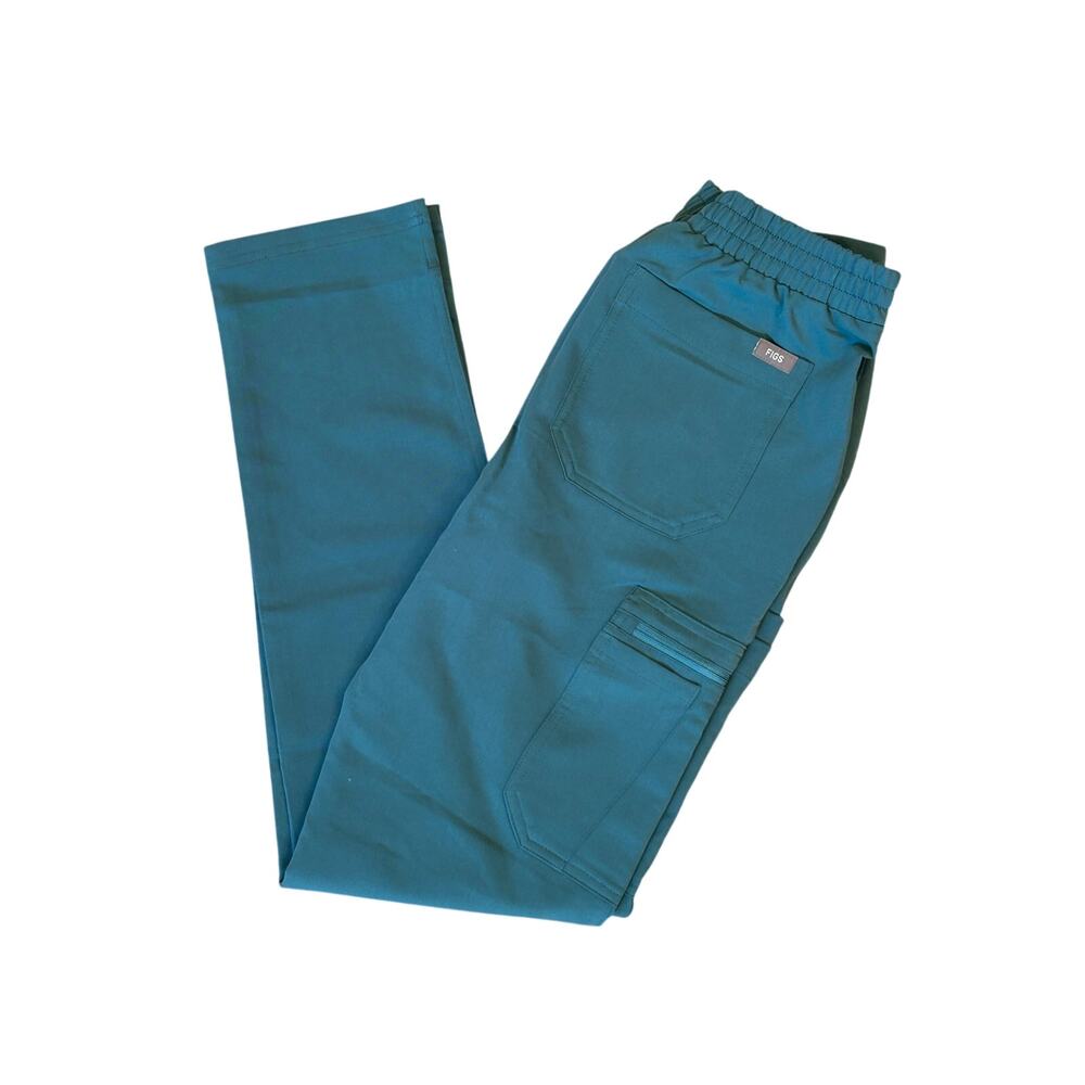 FIGS Yola Skinny Scrub Pants XS Regular Teal Technical Collection NWT